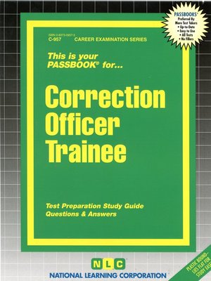 cover image of Correction Officer Trainee